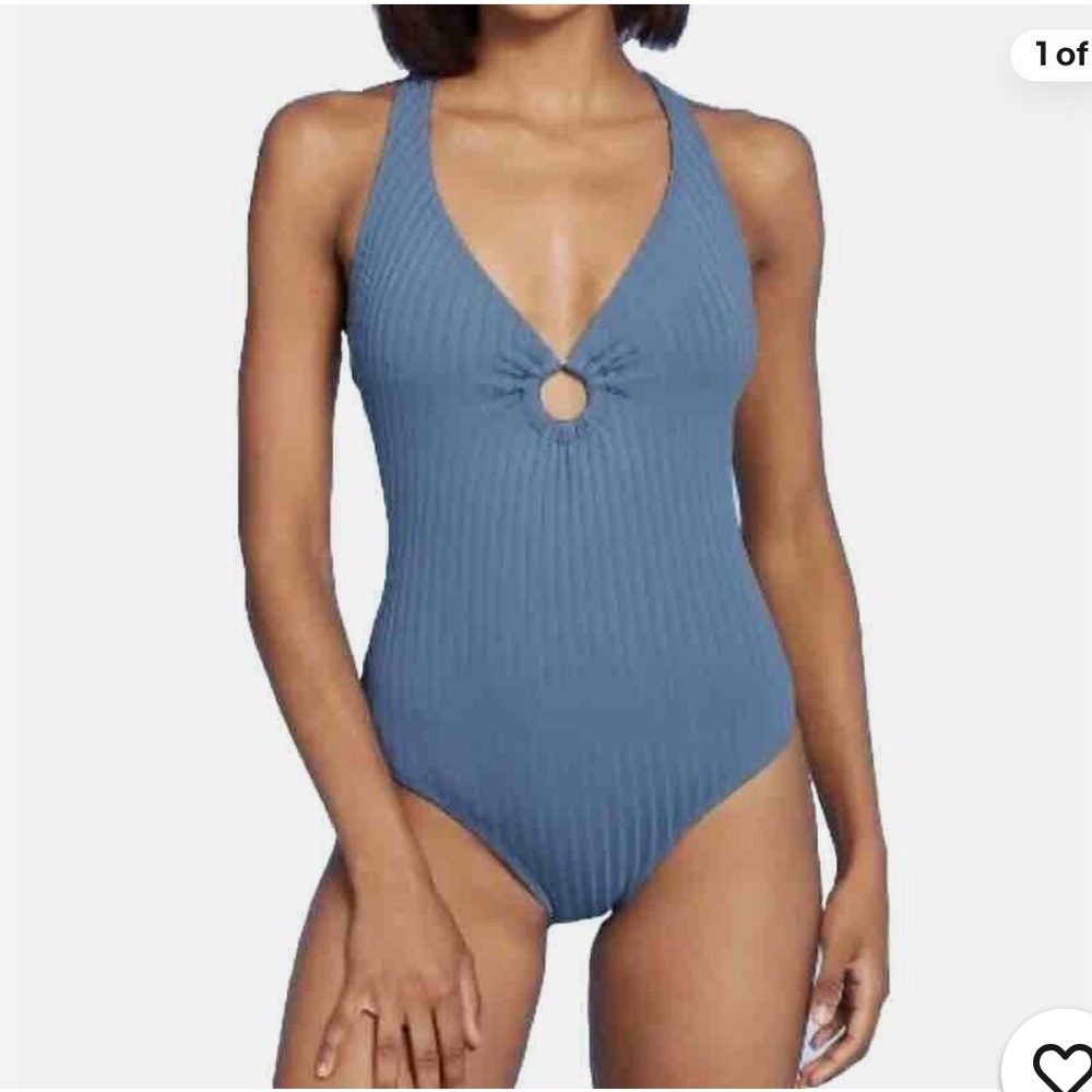 Kona Sol Blue One-Piece Swimsuit